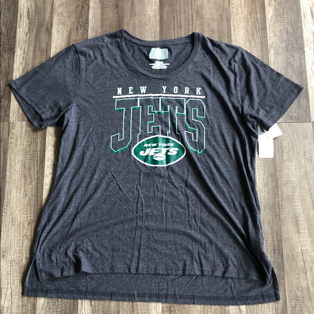 NFL New York Jets Gray Women’s T Shirt XL NEW